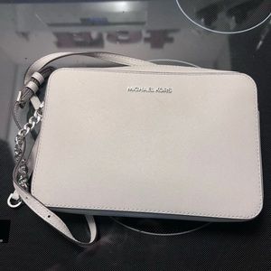 Jet Set Large Saffiano Leather Crossbody Bag